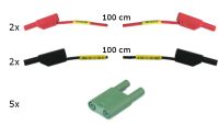 CarTrain 4mm-Messleitungssatz mit Sicherheitsmessleitungen für CO3221-6P