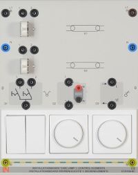 Installationsboard Röhrenleuchten 1, Bedienelemente