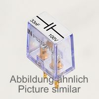 Kondensator 220 pF, 100 V, Gehäuse PS2-1