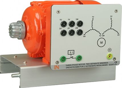 Lucas Nülle - Drehstrommotor polumschaltbar, 2 getrennte Wicklungen 0,3kW