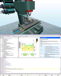 Fräsmaschinen Programmiersoftware mit 3D-Simulation