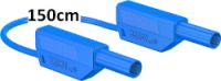 Sicherheitsmessleitung 4mm, 150cm blau, 600 V, CAT III ~ 1000 V, CAT II / 32A