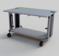 SybaPro System-Experimentierwagen, 6 Steckdosen, 1250x760x800mm