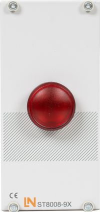 1-fach LED-Signalleuchte rot, Einsatz f&uuml;r SybaPro 3HE-Kanal, 12 TE