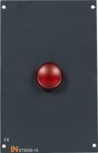 1-fach Signalleuchte rot, Einsatz f&uuml;r SybaPro-Systemkanal, 1 ME