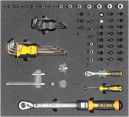 Kfz-Werkzeugsatz 6, Aufsteckeinsätze 1/4" (71 Teile), Einlagengröße 500x450mm